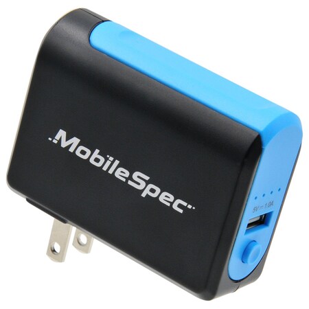Mobilespec 2600mAh Rechargeable Power Bank w/ AC Charger and 1.0A USB MBS02101